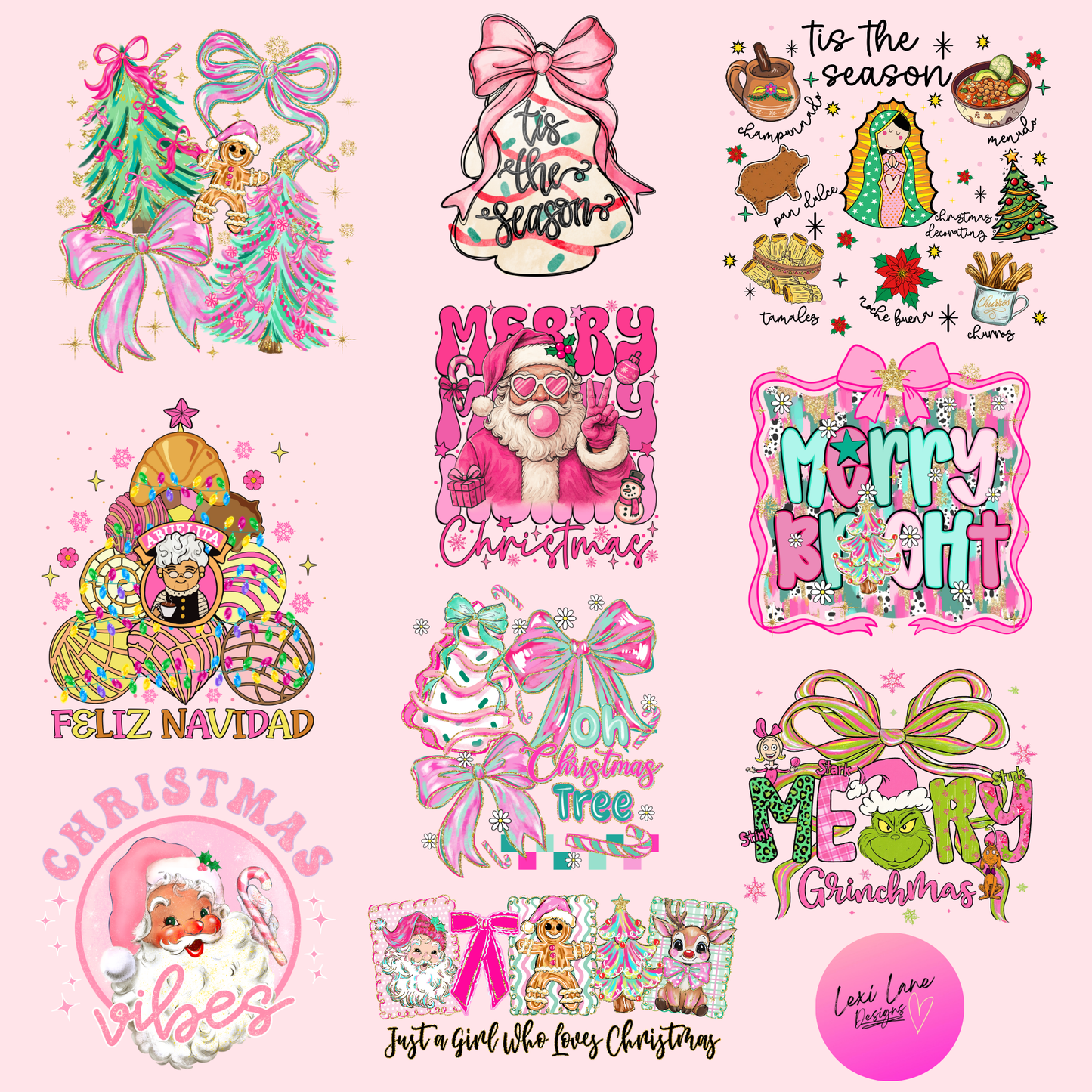 Pink Black Friday Special Christmas Long Sleeve Shirt