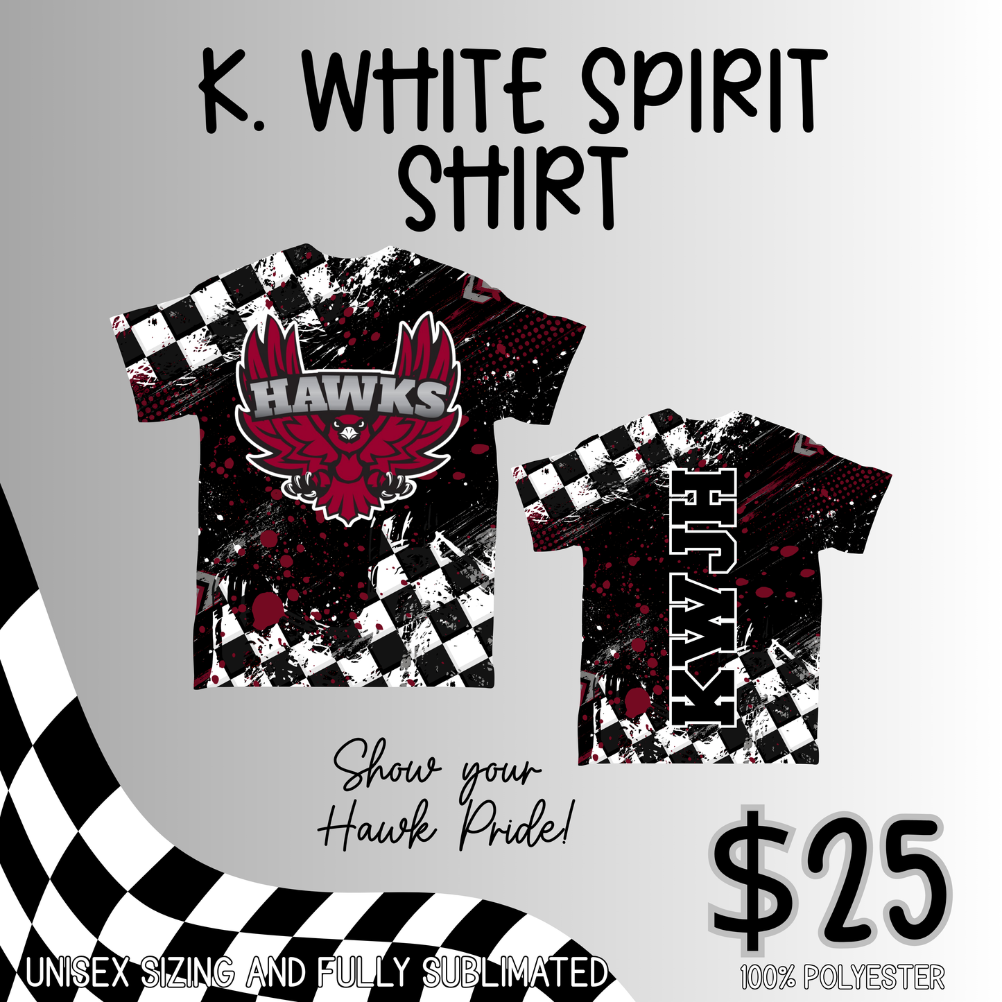 K White Hawks Spirit Shirt