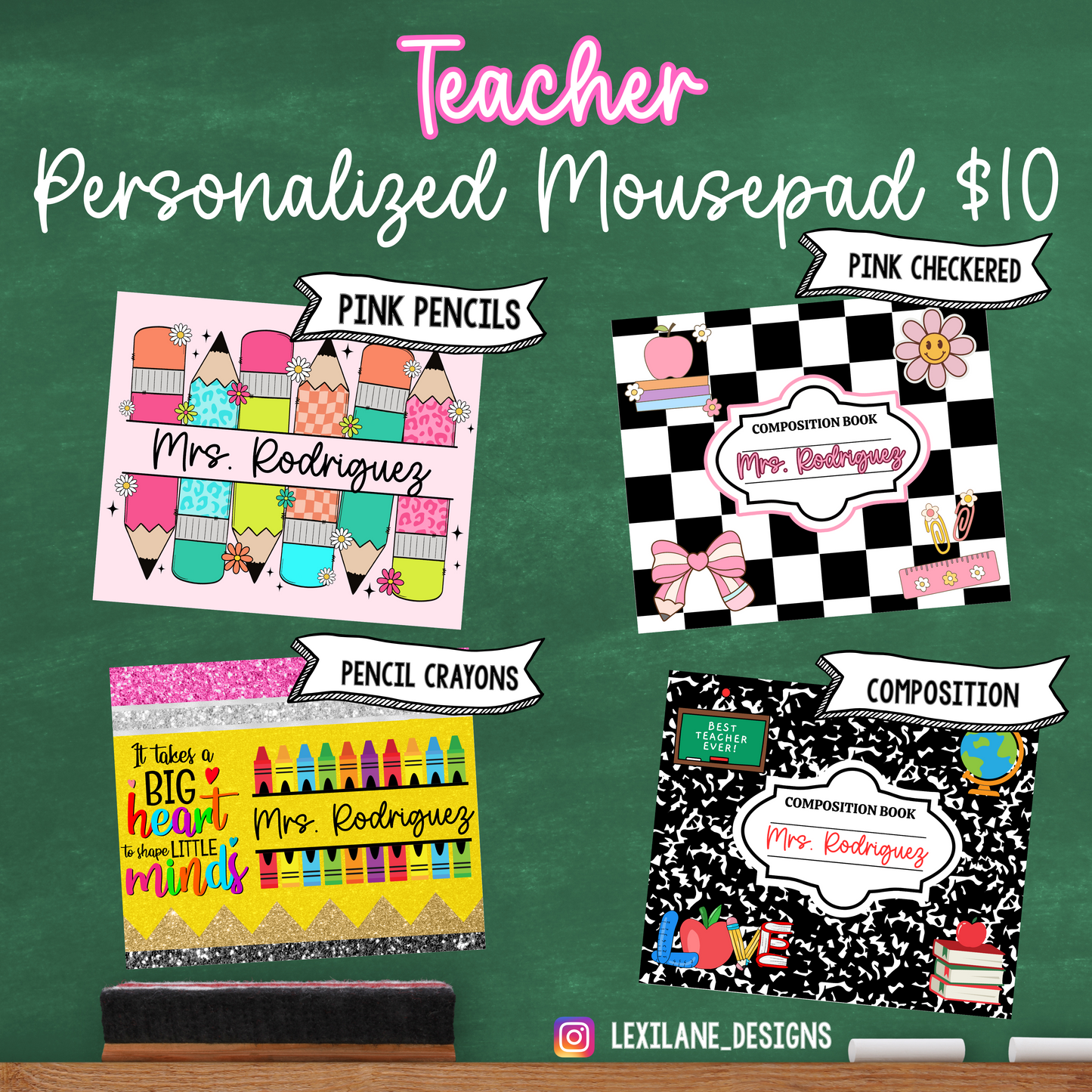 Personalized Teacher Mousepads
