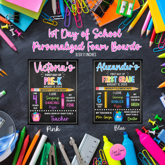 1st Day of School Boards