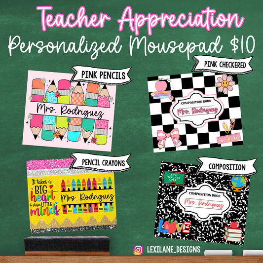 Personalized Teacher Mousepads