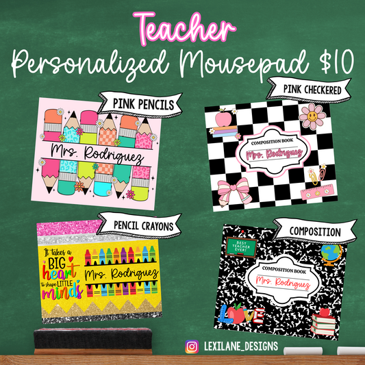 Personalized Teacher Mousepads